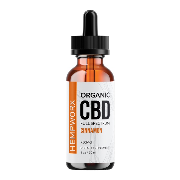HempWorx 750 CBD Oil Cinnamon Full Spectrum