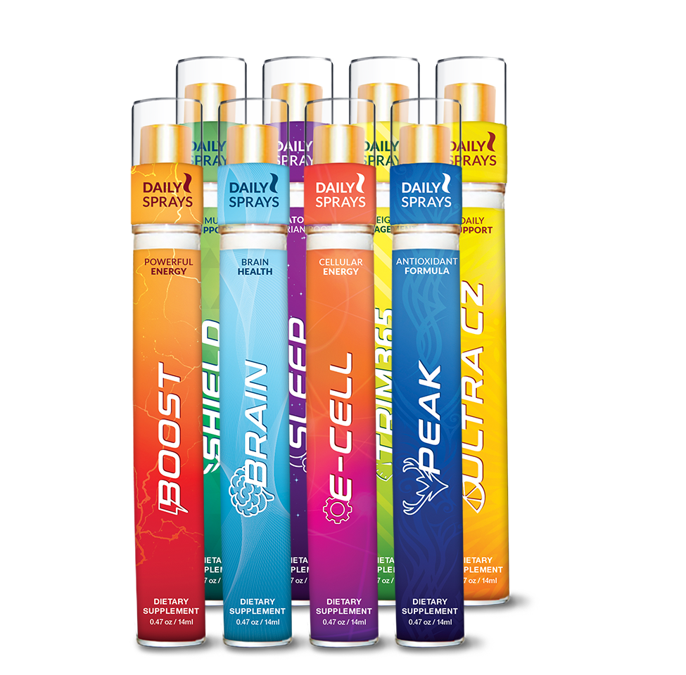 HempWorx 8 Pack Daily Spray Bundle – Complete Wellness Sprays